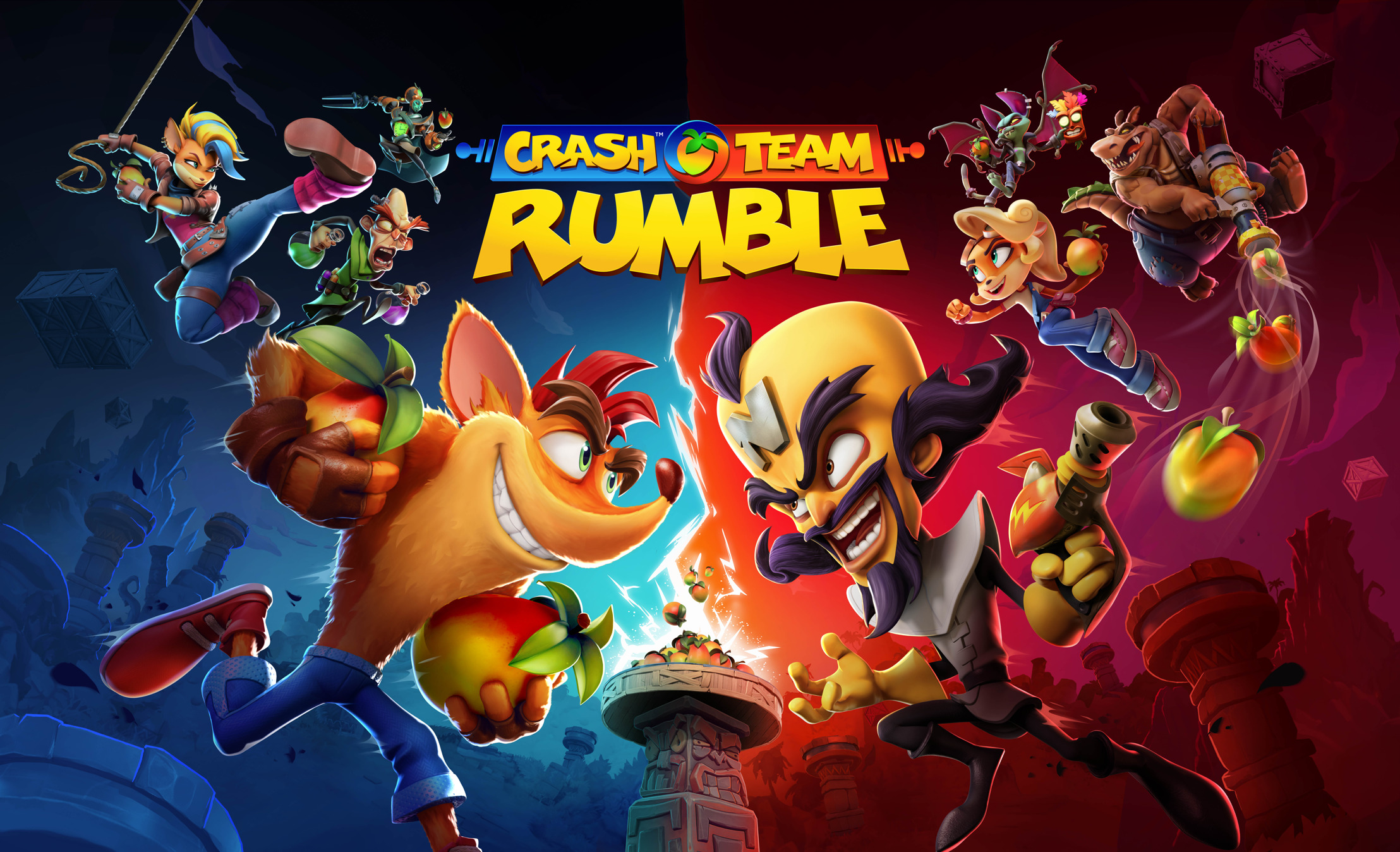 CRASH BANDICOOT VUELVE EN UN NUEVO ENFRENTAMIENTO COMPETITIVO POR EQUIPOS, CUATRO CONTRA CUATRO, CRASH TEAM RUMBLE
